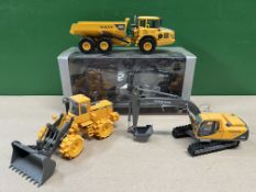 Volvo A25D Dump truck in box, EC210 Excavator and L180H Loading shovel