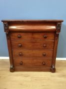 Mahogany chest of drawers