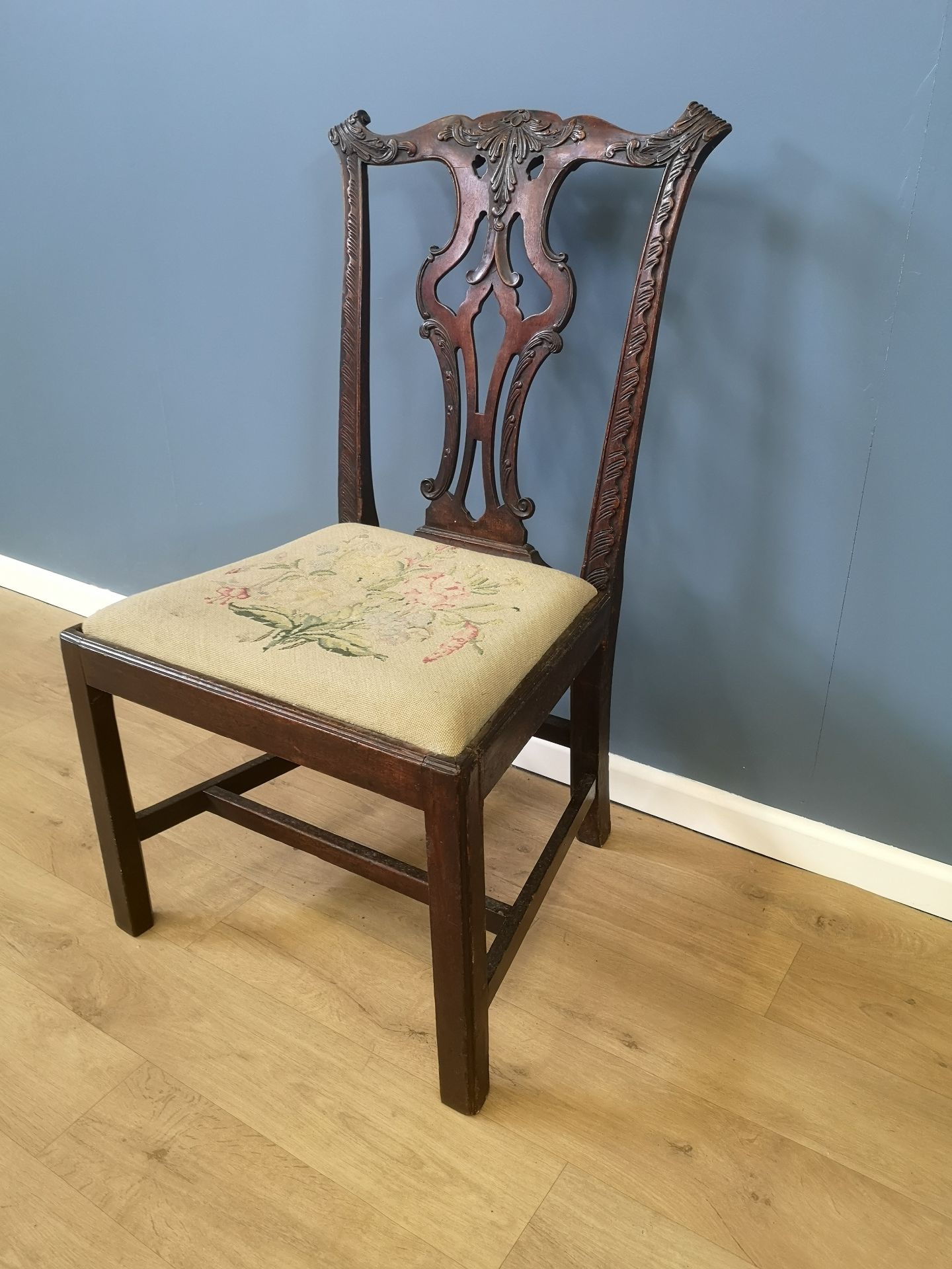 Mahogany dining chair - Image 3 of 5