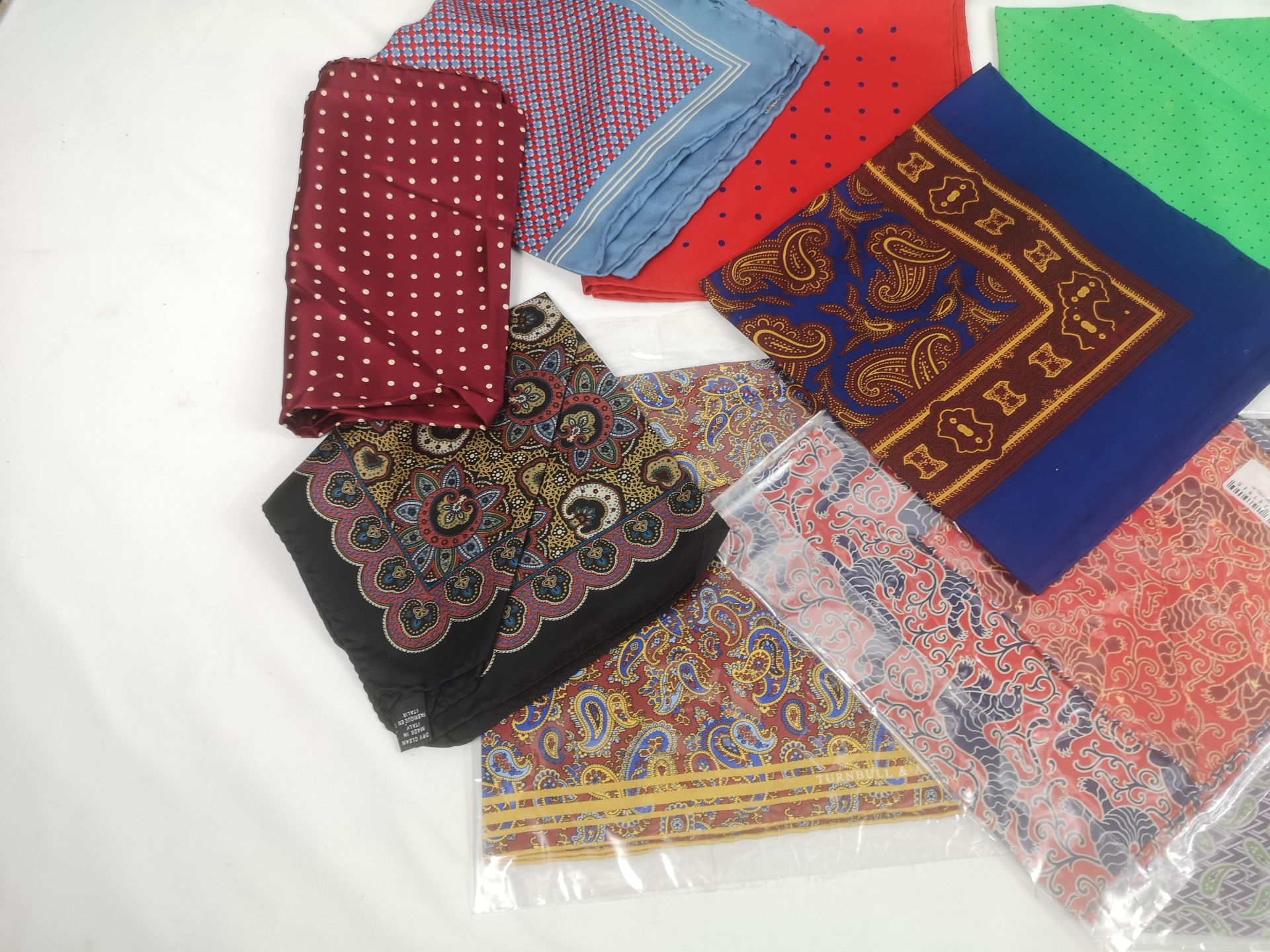 Ten Turnbull and Asser pocket squares - Image 5 of 6