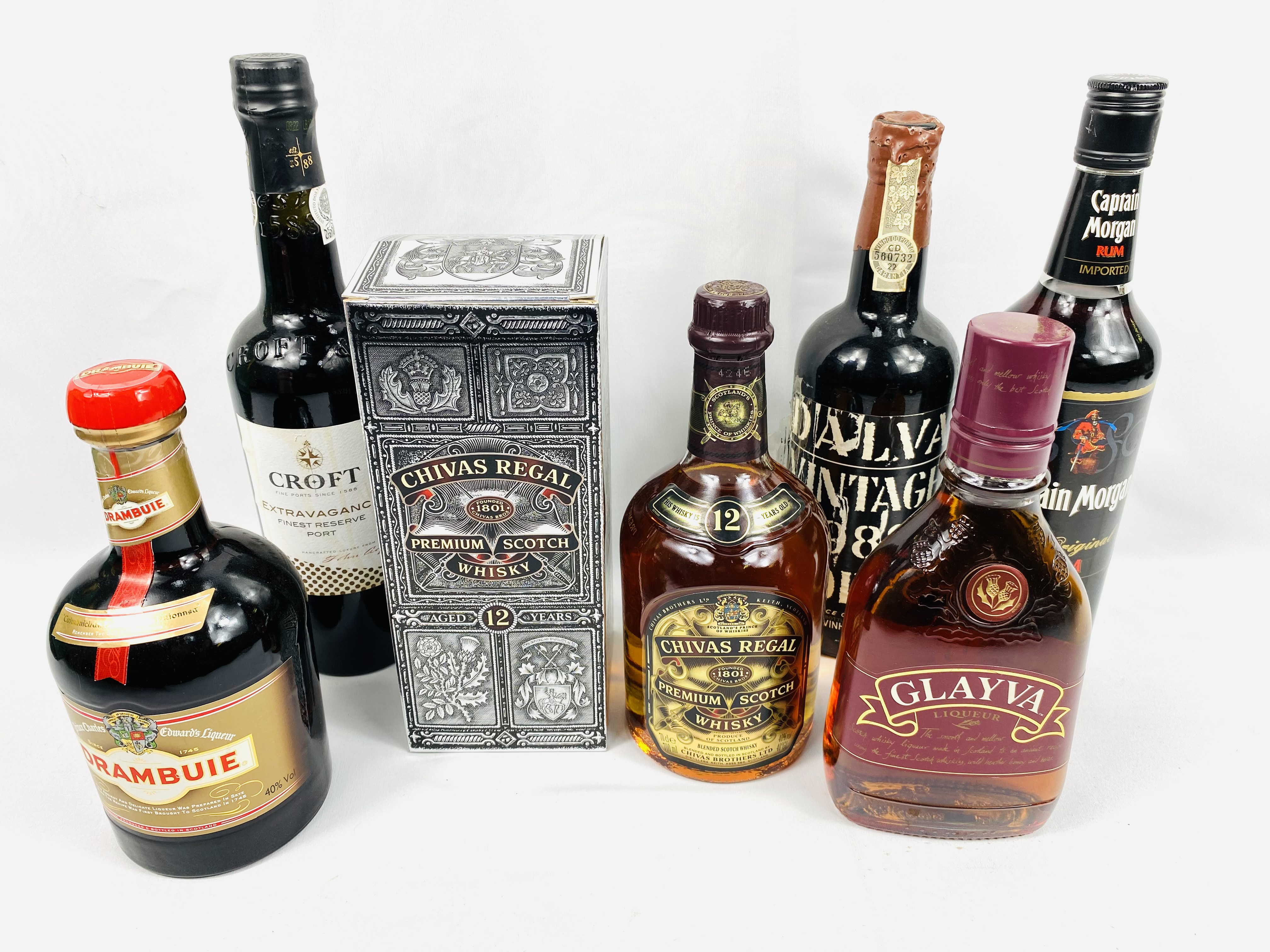 A quantity of spirits and liqueurs