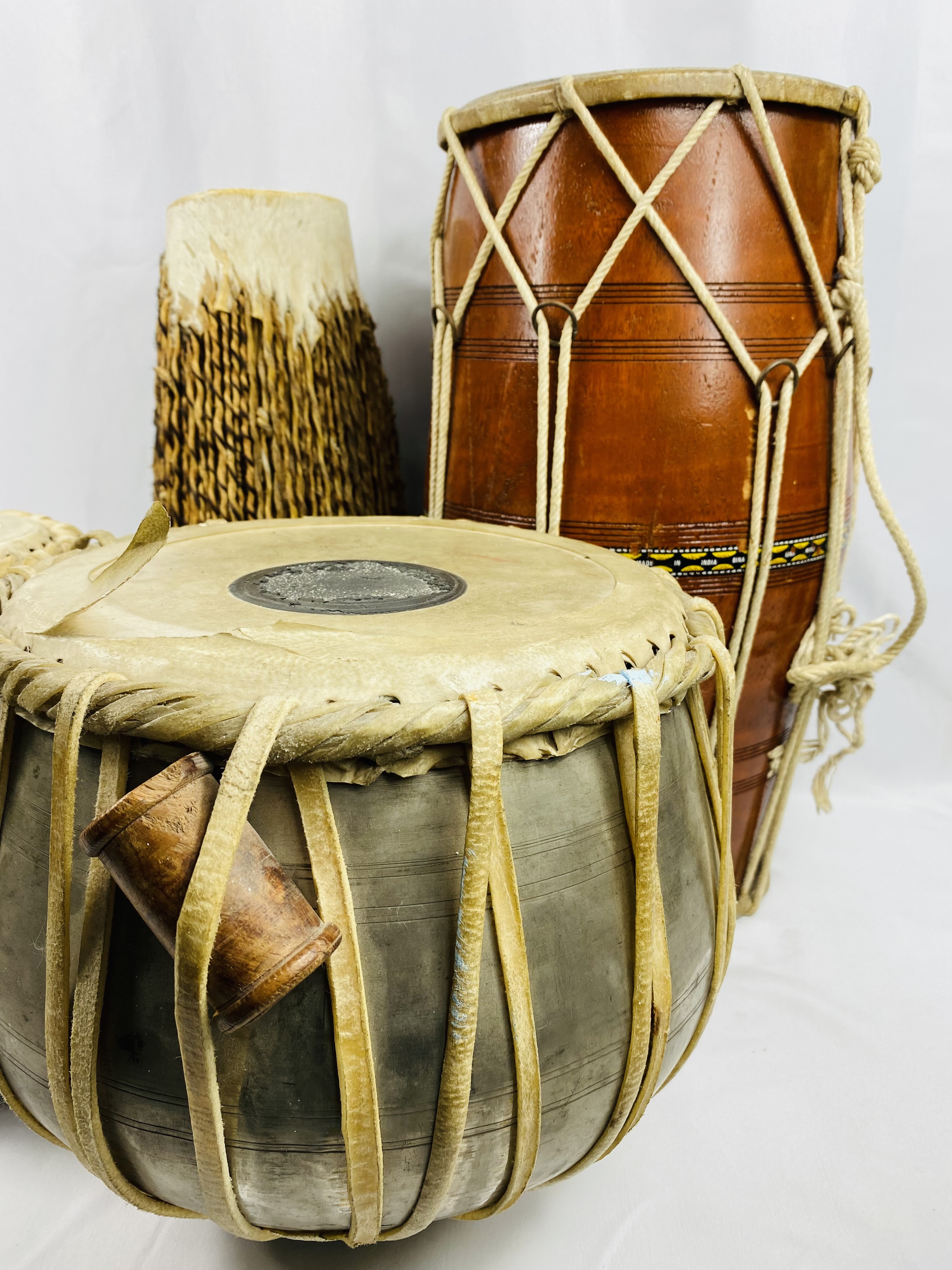 Four Indian drums - Image 3 of 4