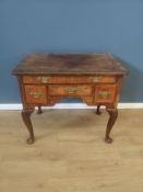 Georgian mahogany lowboy