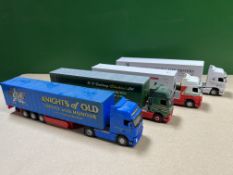4x Volvo Tractor units and trailers in various liveries