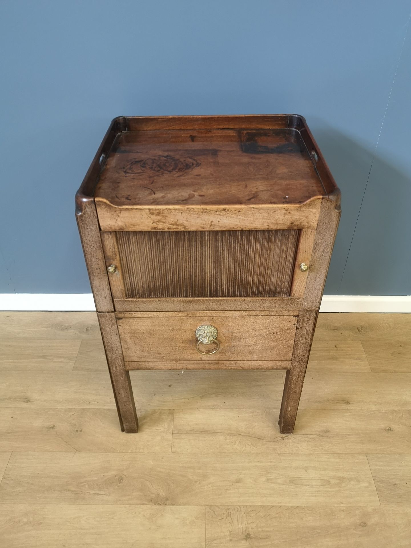 Georgian mahogany bedside table - Image 6 of 6