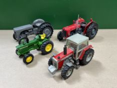 Massey Ferguson 35X 1:16, 2680 1:32, John Deere 4020 1:32 & Ferguson TE20 1:16 tractors