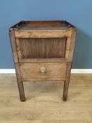 Georgian mahogany bedside table