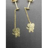 Pair of 9ct gold earrings