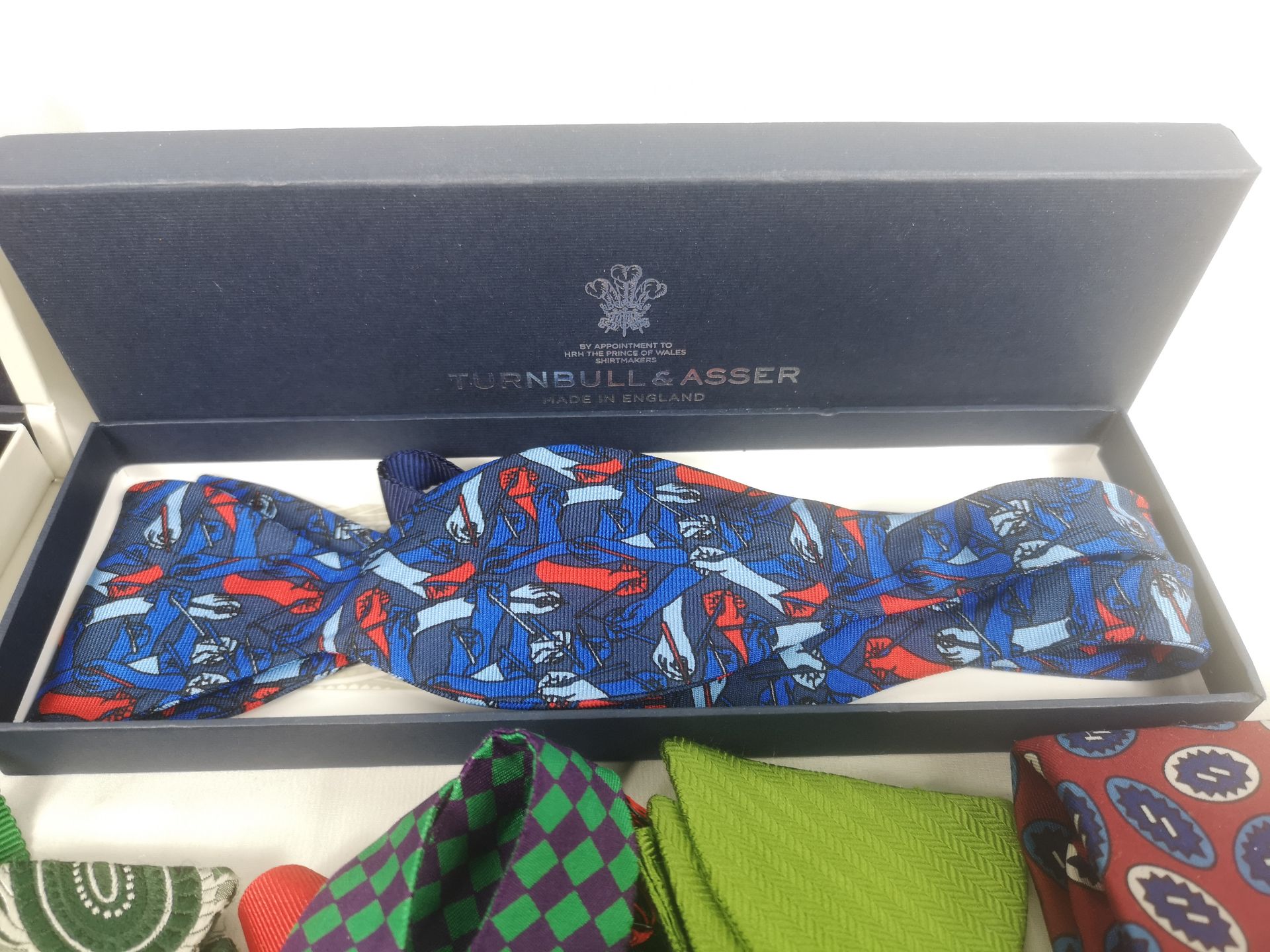 Eight Turnbull and Asser silk ties together with a quantity of Turnbull and Asser bow ties - Image 2 of 5