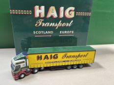 Haig Transport Renault Premium tractor unit with 3 axle curtain side trailer