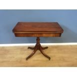 Mahogany card table