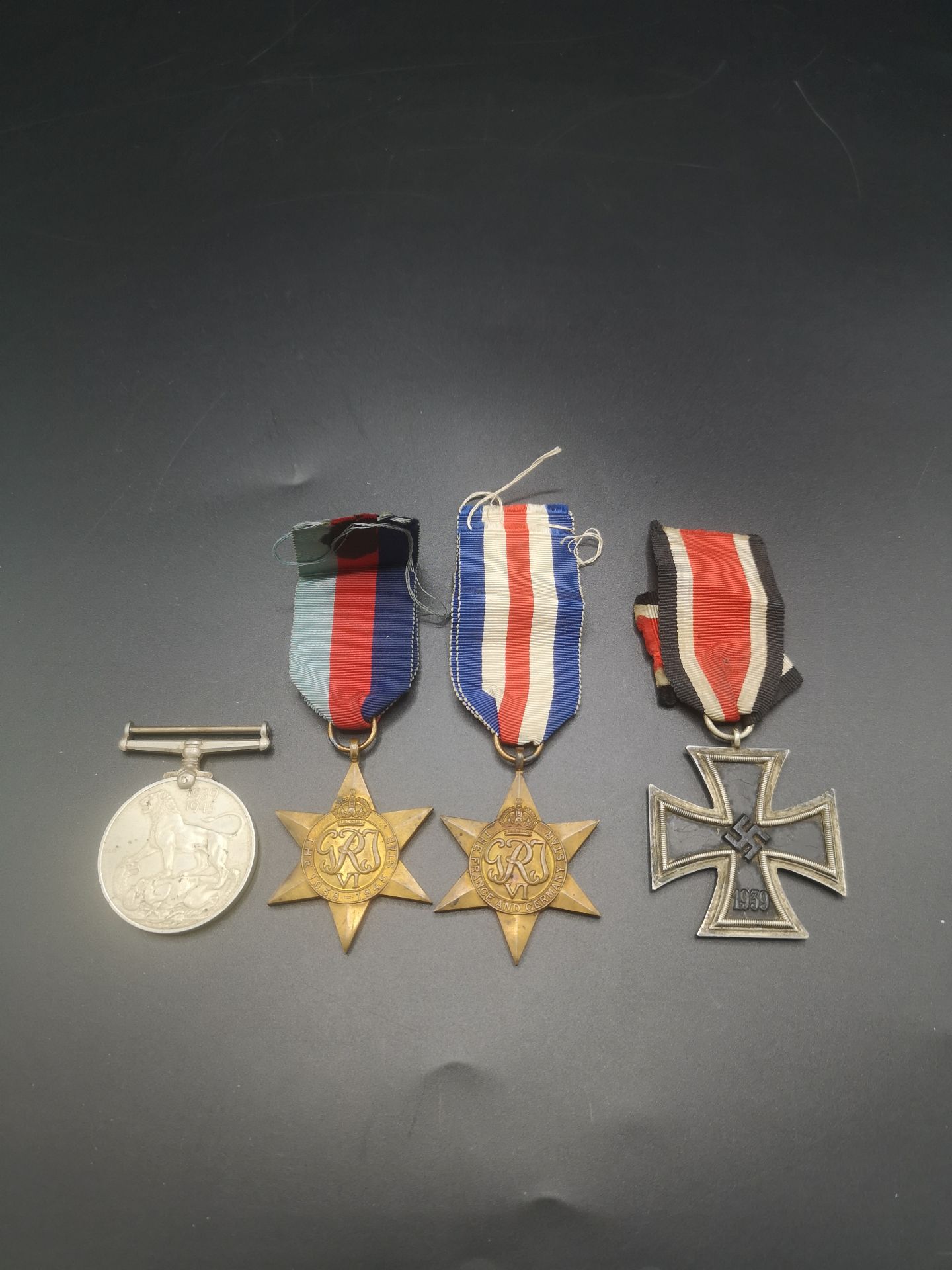 WWII Iron Cross, 1939-45 Star and WWII War Medal