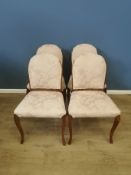 Four mahogany dining chairs