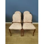 Four mahogany dining chairs