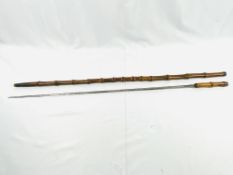 Bamboo sword stick