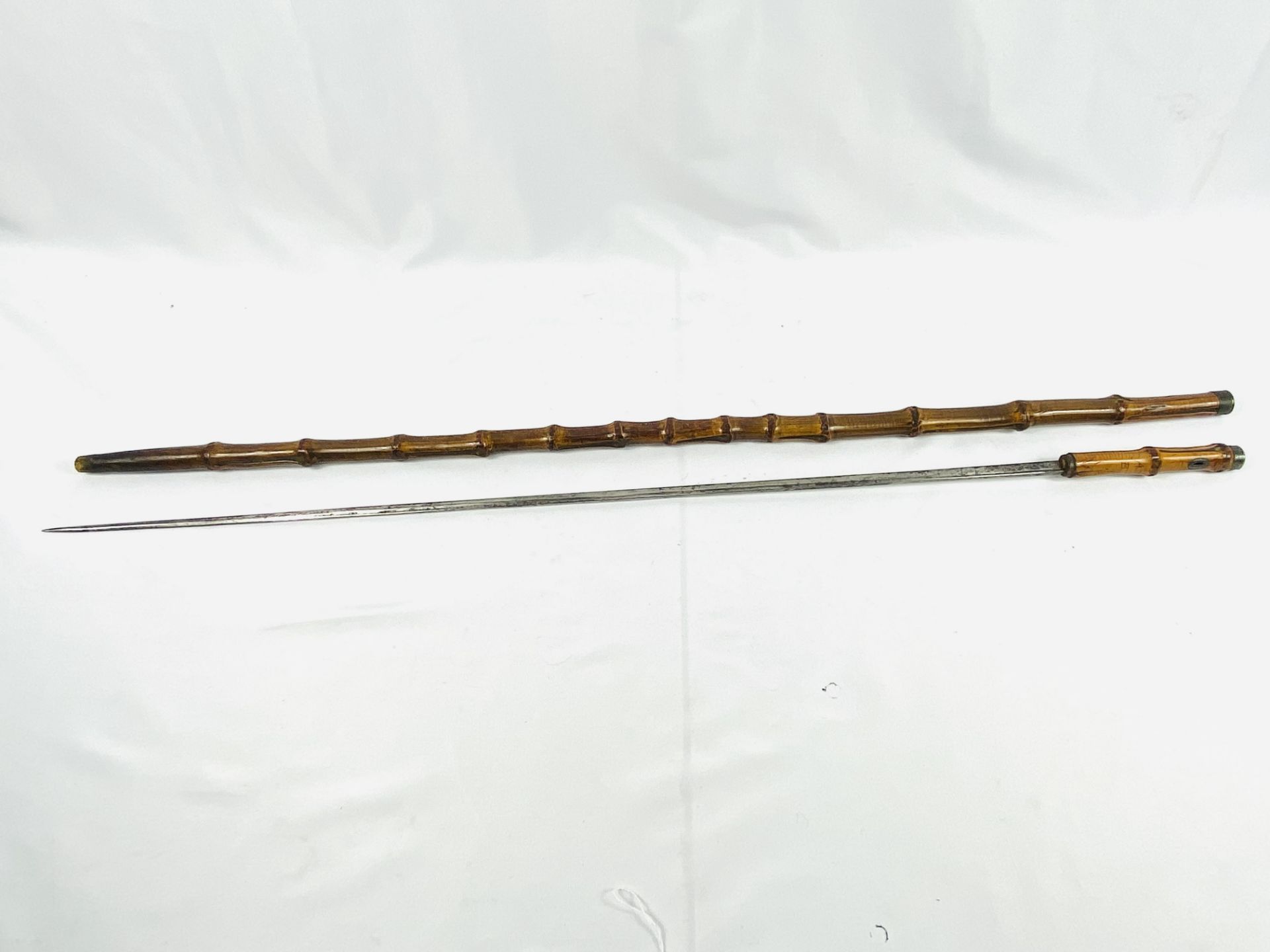 Bamboo sword stick
