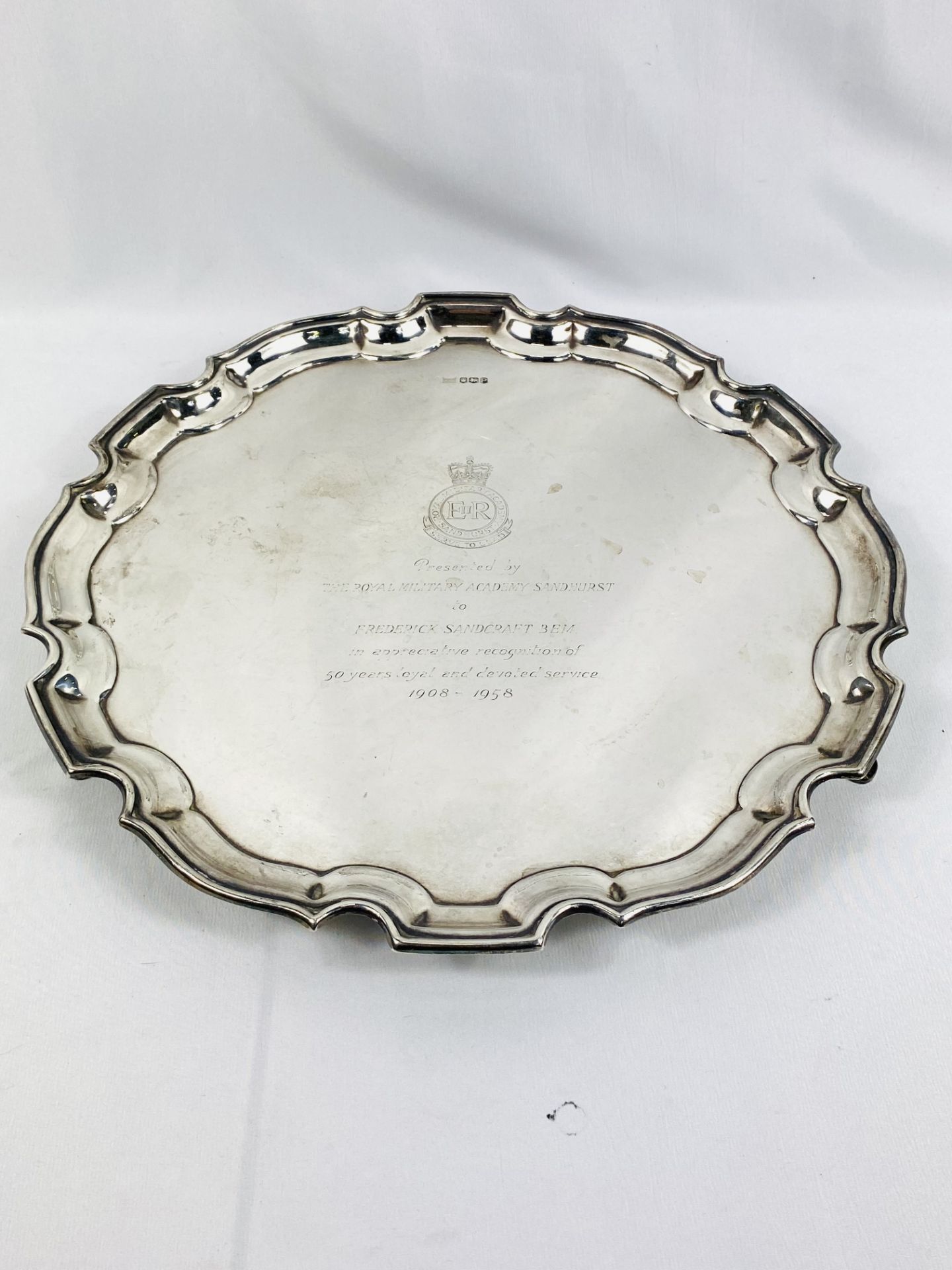 Walker & Hall silver salver - Image 4 of 4