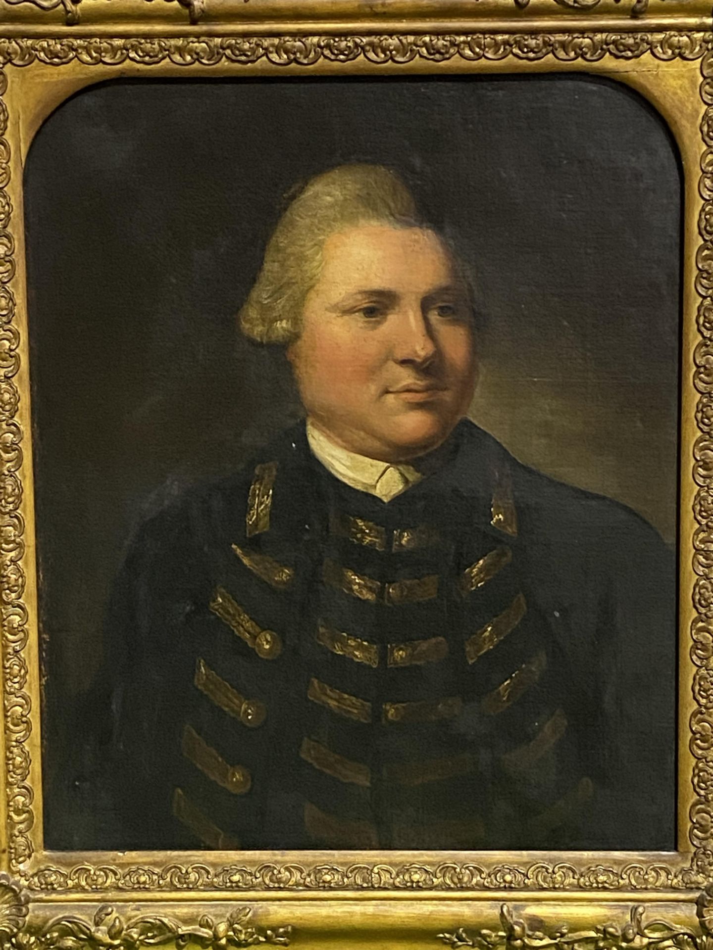 Framed oil on canvas, possibly Robert Clive - Image 4 of 4