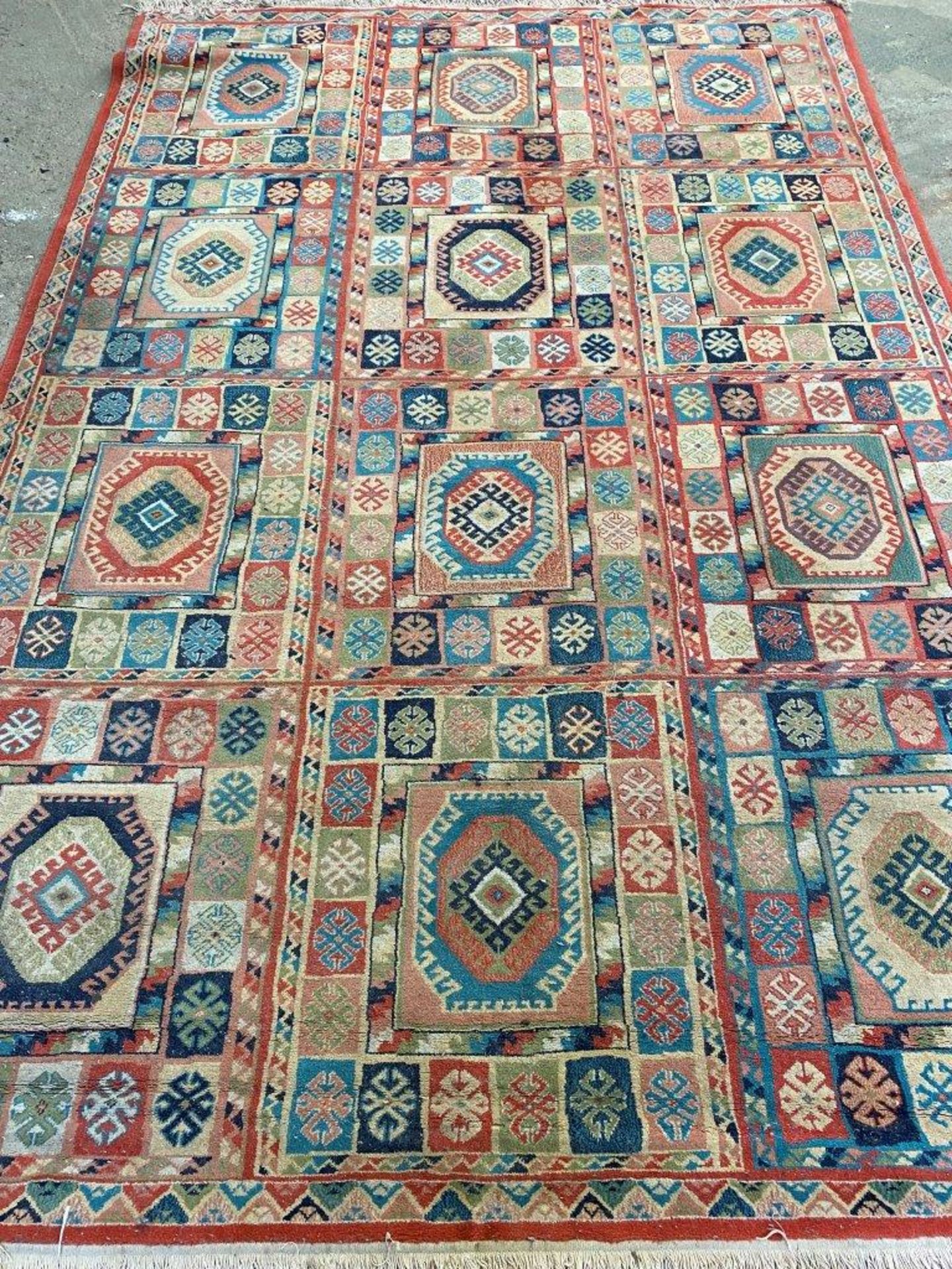 Turkish red ground rug