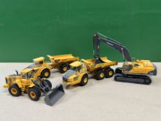 Volvo A40D Dump truck x2, EC700 Excavator & L150E Loading shovel