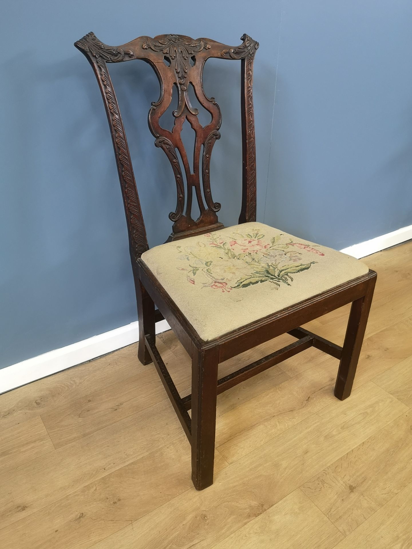Mahogany dining chair - Image 4 of 5