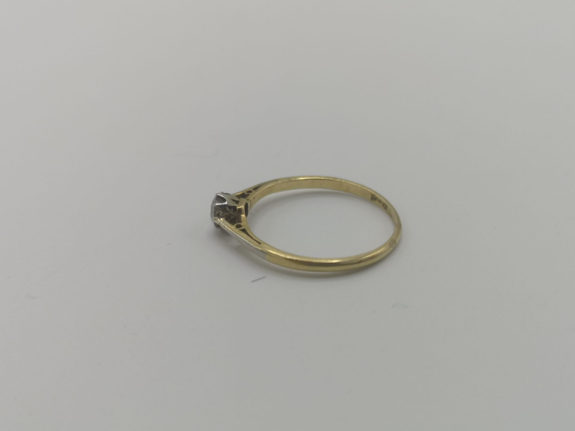 18ct gold and diamond ring together with a 9ct gold sapphire and diamond ring - Image 5 of 6
