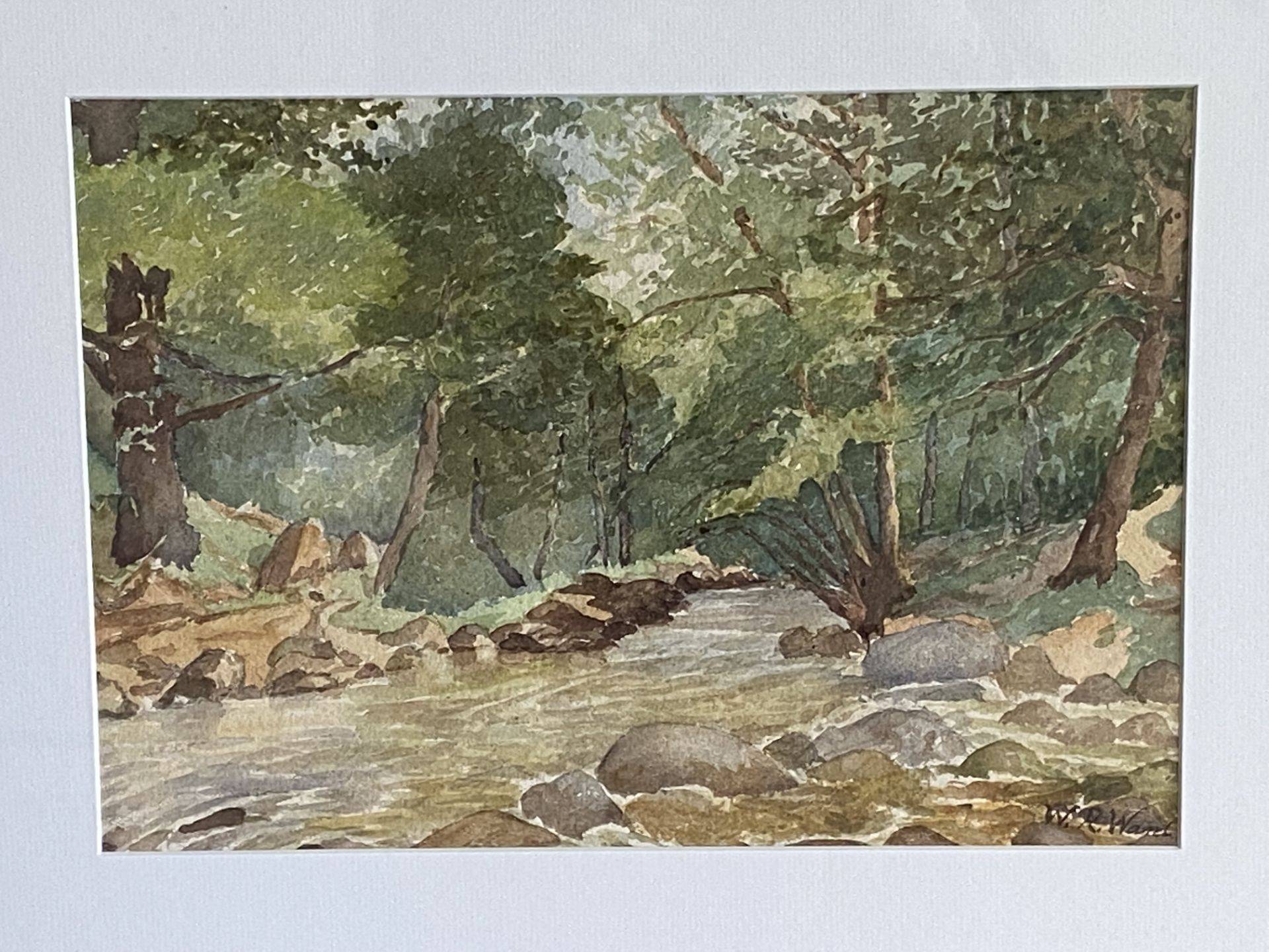 W.R. Ward - framed and glazed watercolour