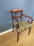 19th century open armchair