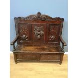 18th century oak settle