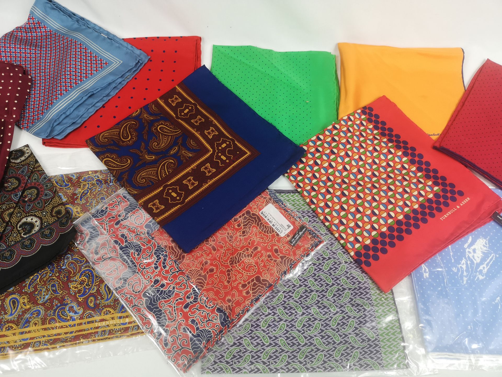 Ten Turnbull and Asser pocket squares - Image 4 of 6