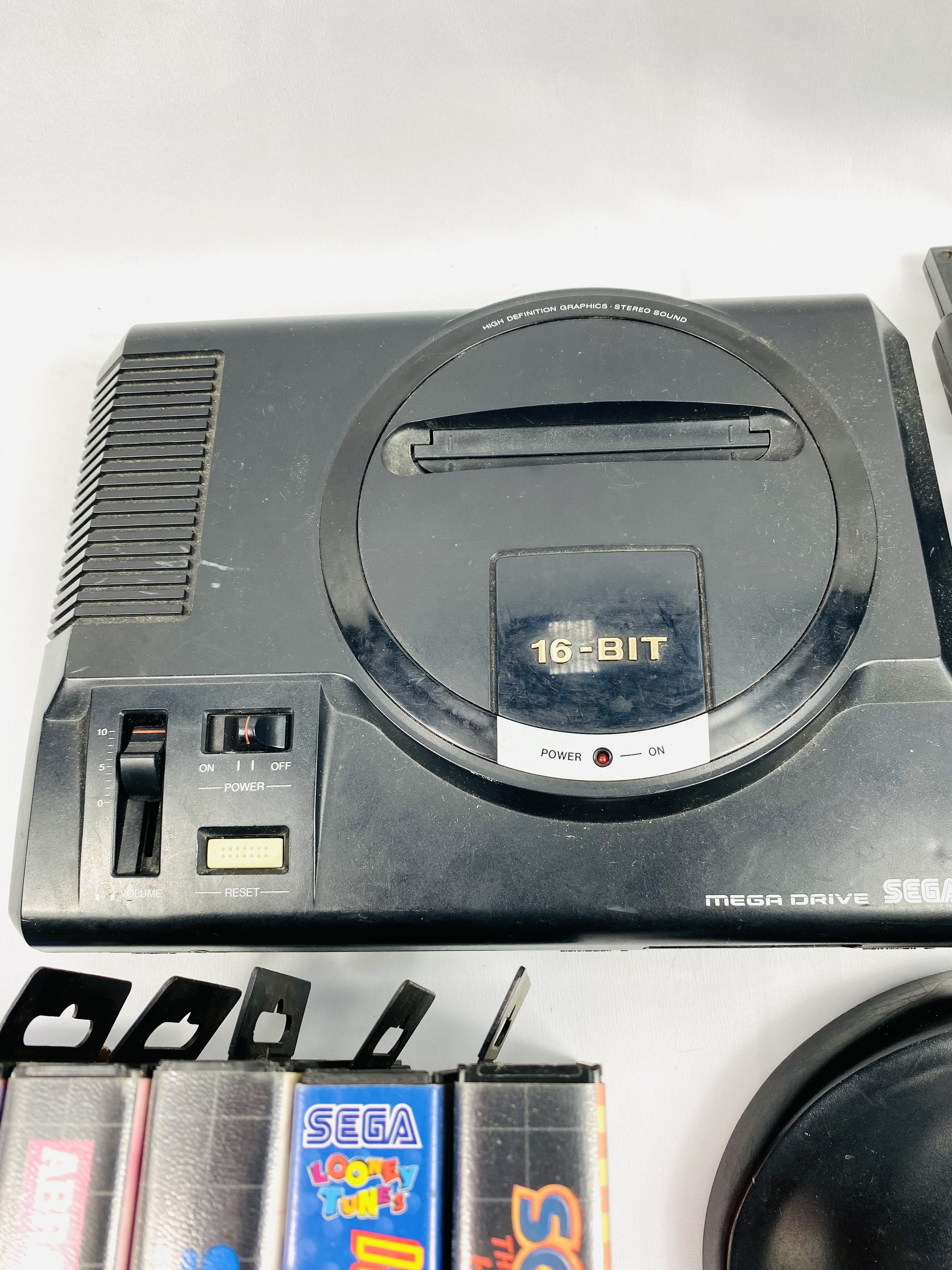 Sega Mega drive with games and accessories - Image 3 of 4