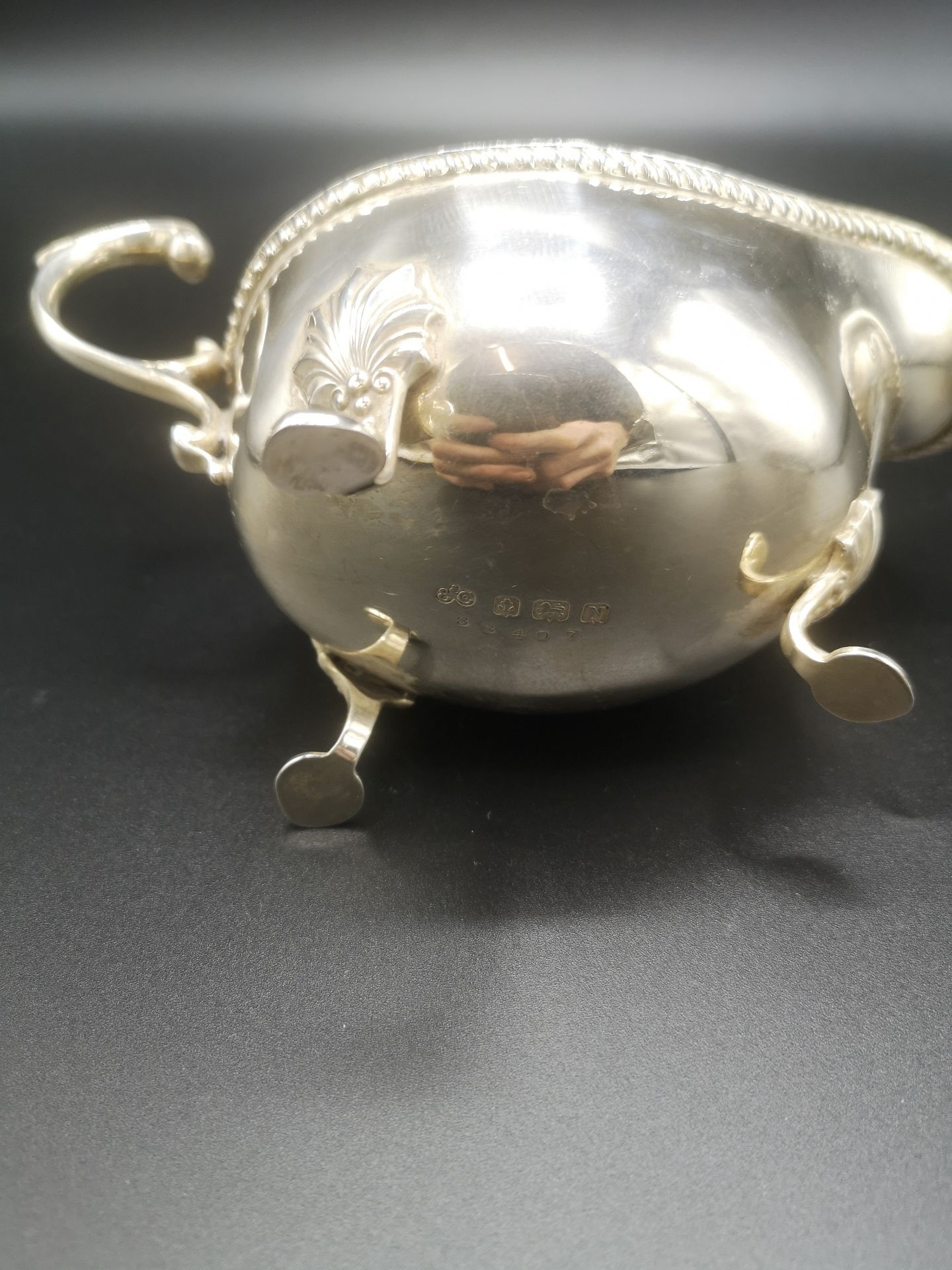 Elkington silver sauce boat - Image 3 of 4