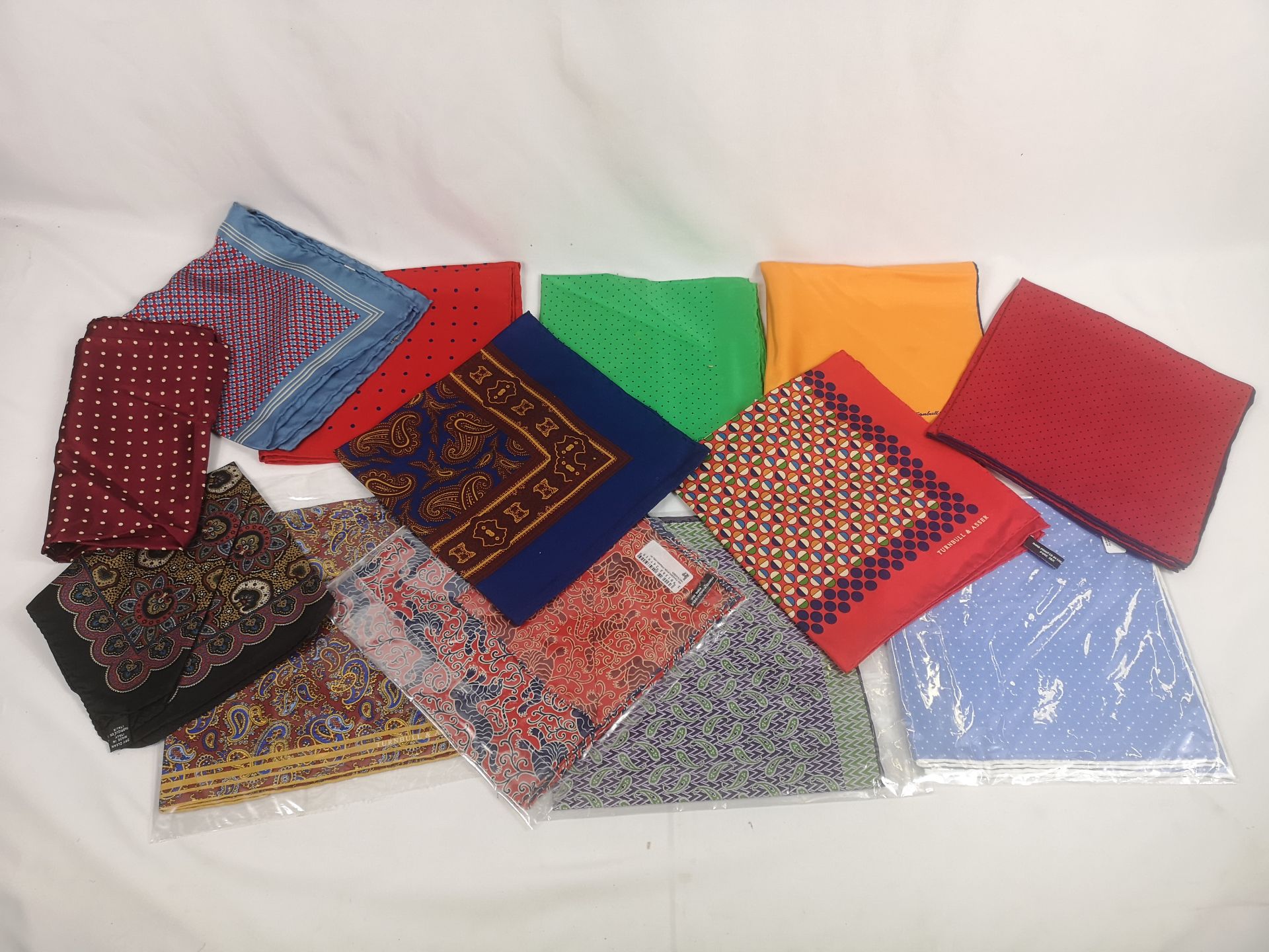 Ten Turnbull and Asser pocket squares