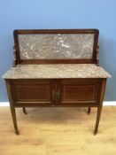 Victorian marble topped washstand