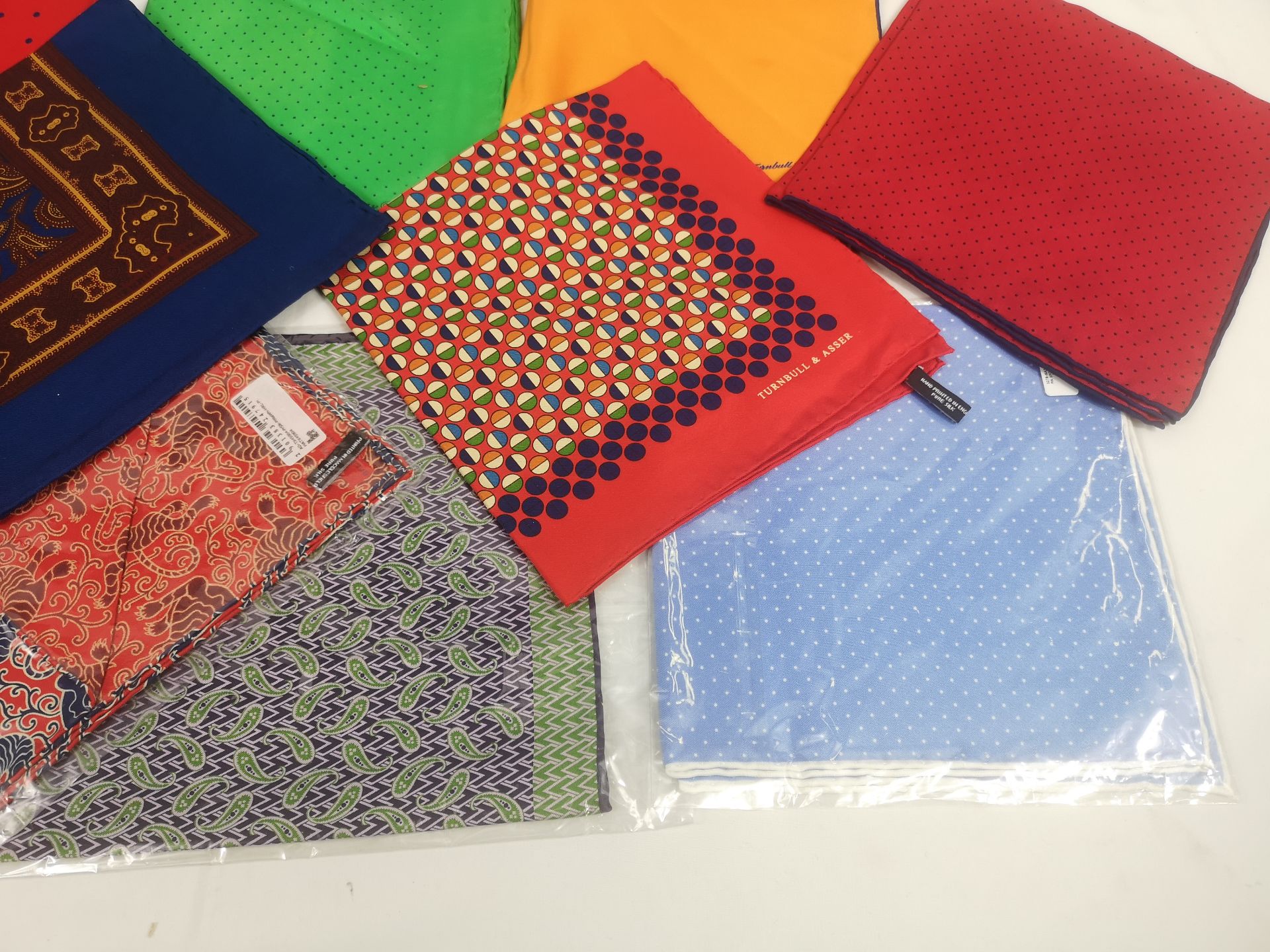 Ten Turnbull and Asser pocket squares - Image 3 of 6