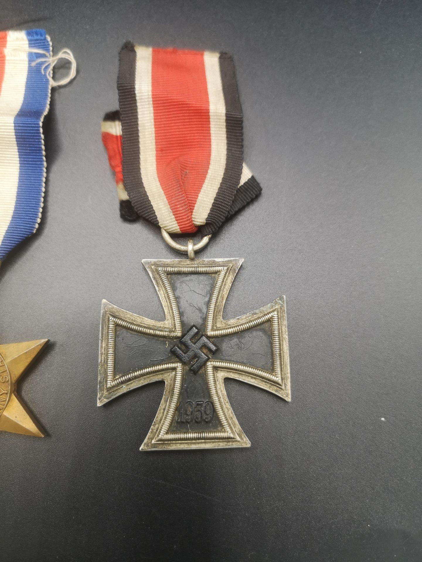 WWII Iron Cross, 1939-45 Star and WWII War Medal - Image 5 of 6