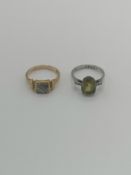 Two 9ct gold rings