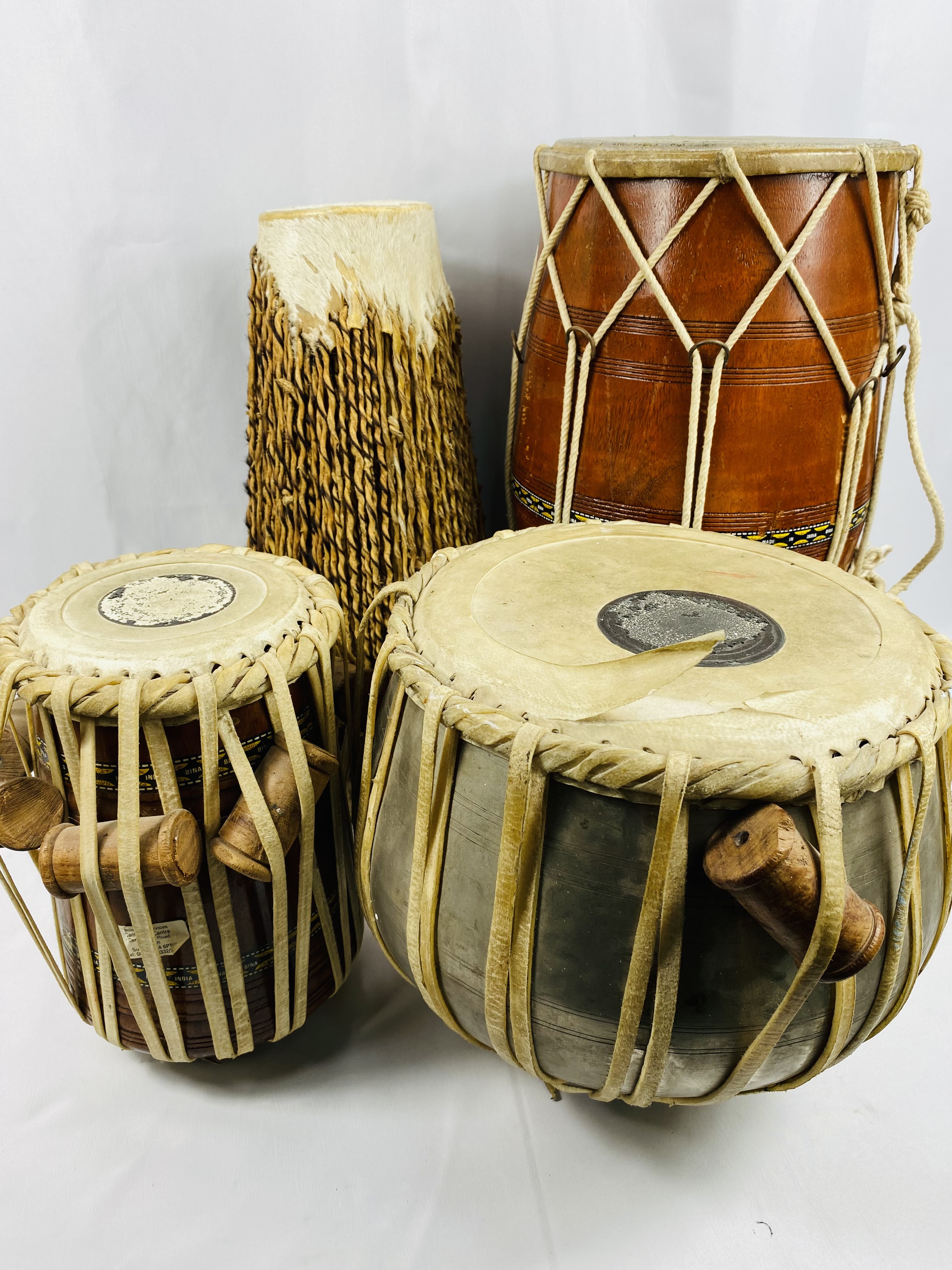 Four Indian drums