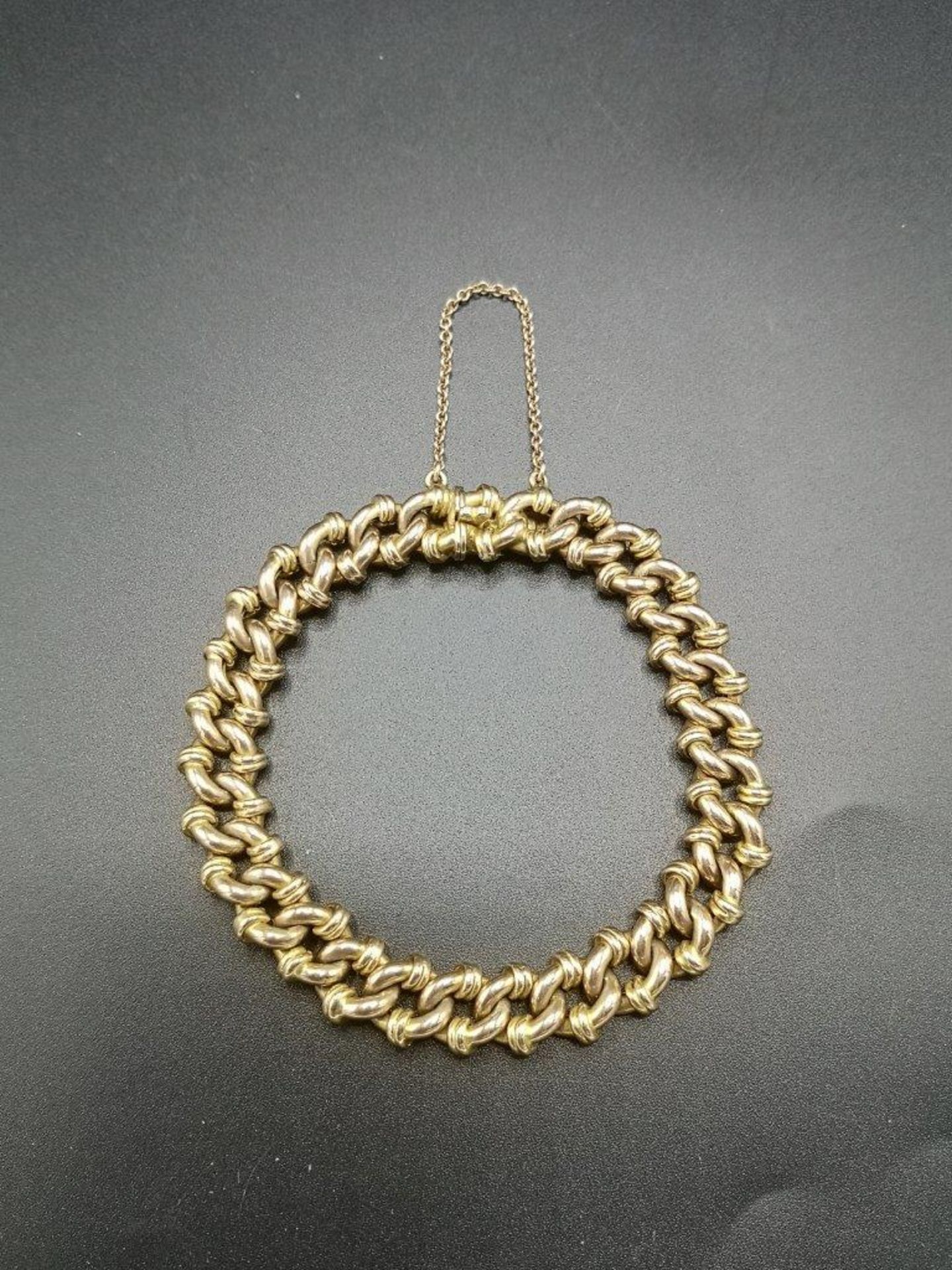 9ct gold link bracelet