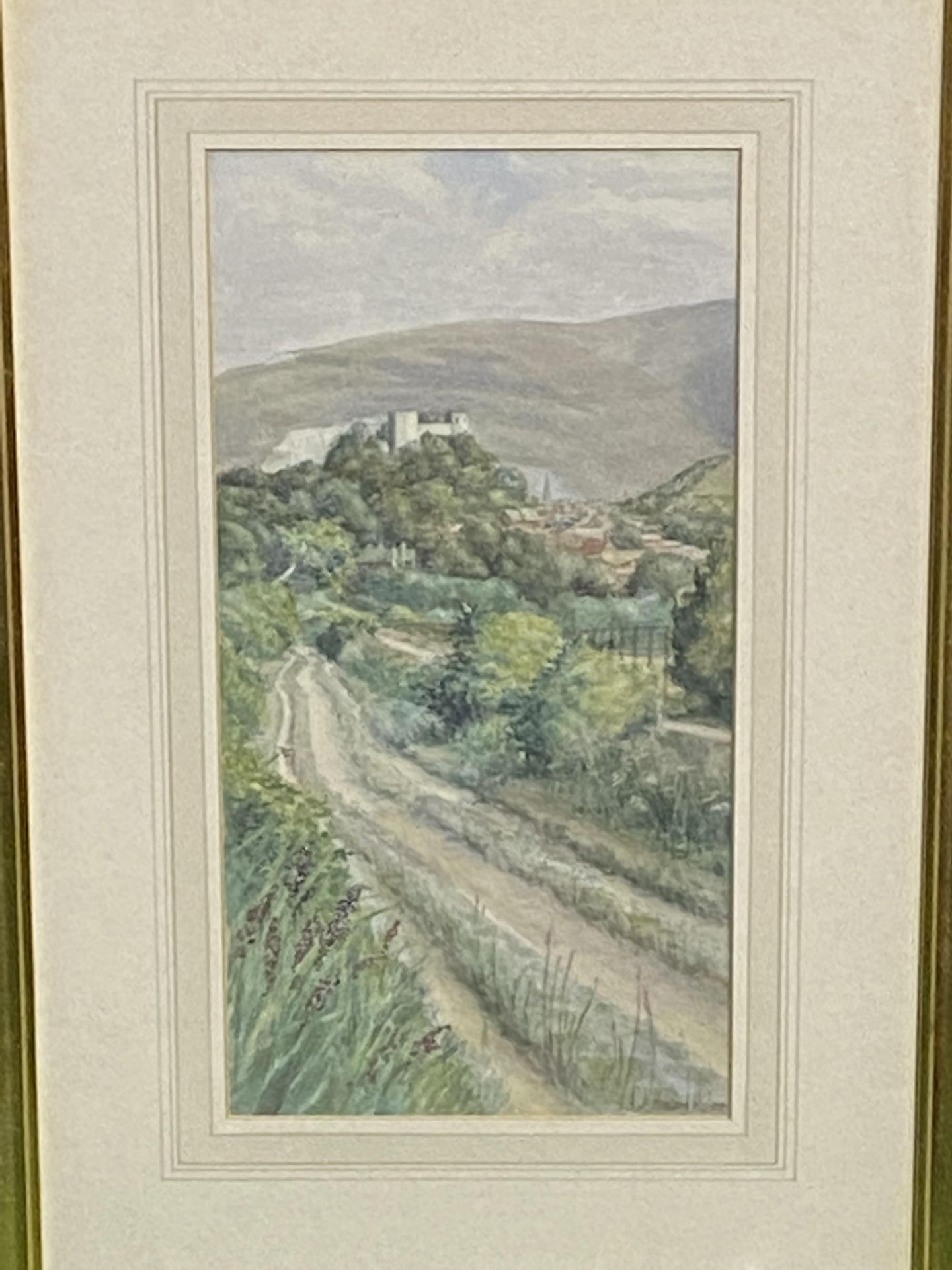 Framed and glazed watercolour signed A J Howard Hulme - Image 2 of 5