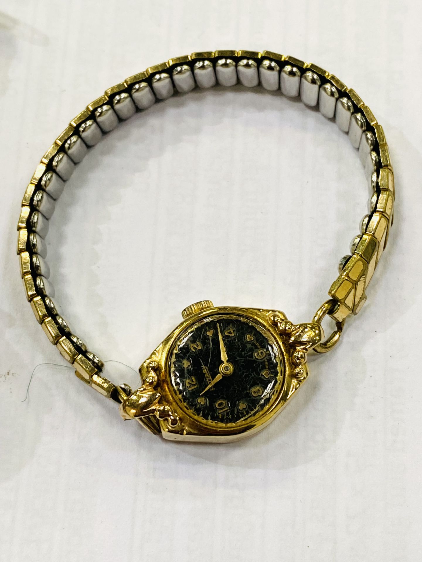9ct gold cased wrist watch together with a 9ct gold cased Rotary wrist watch - Image 2 of 3