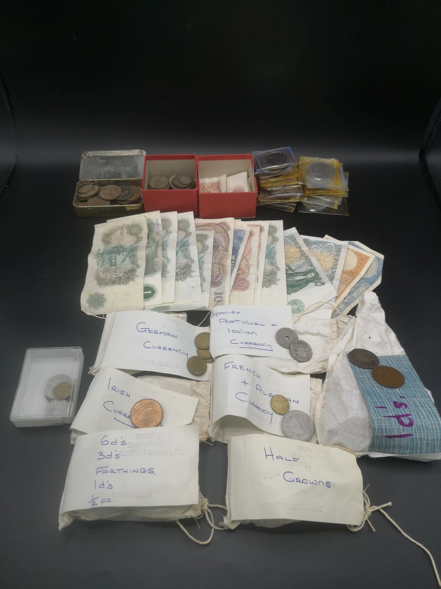 A large quantity of coins together with some GB bank notes - Image 2 of 4