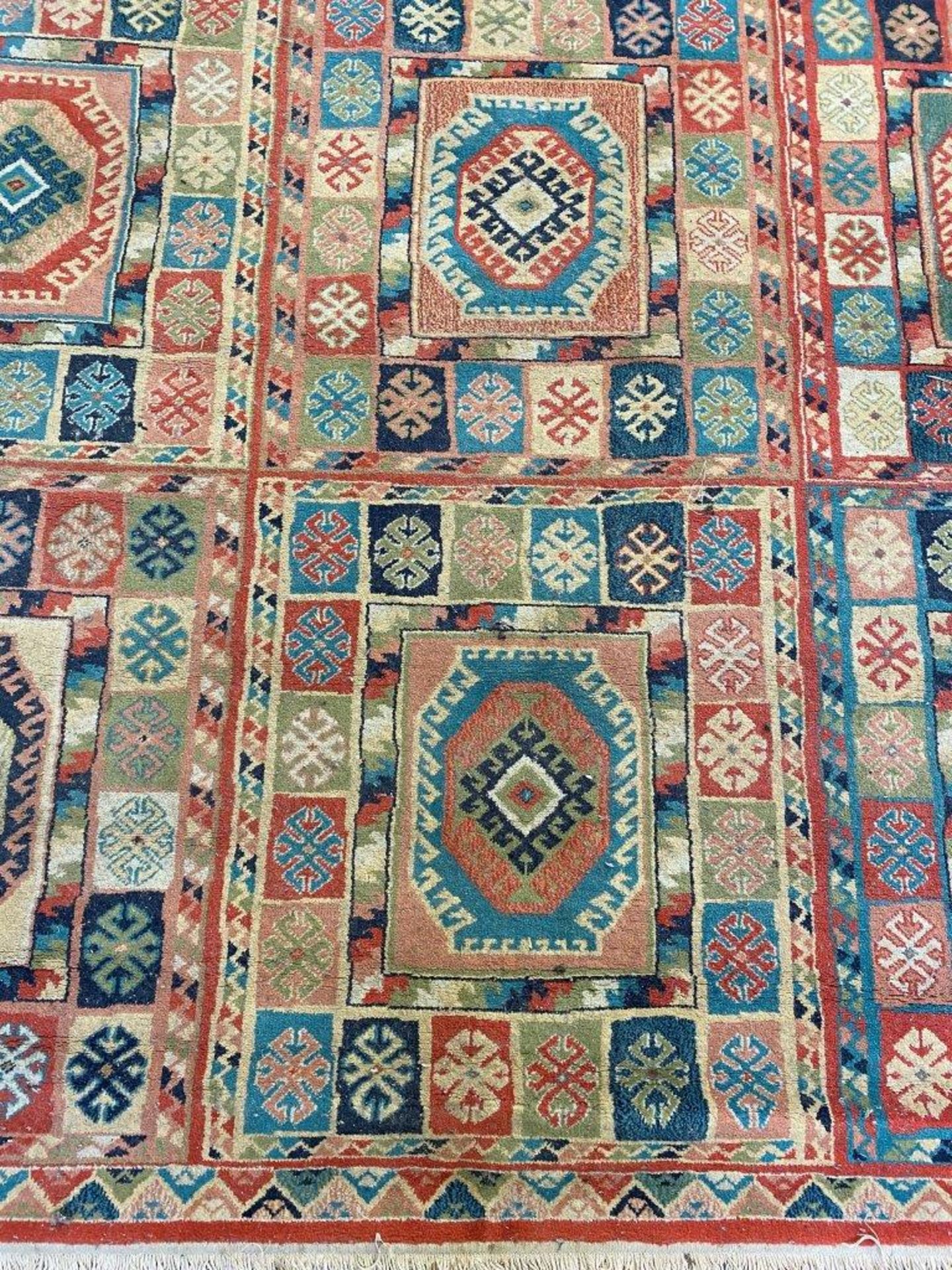 Turkish red ground rug - Image 2 of 4