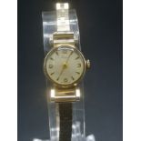 9ct gold Mappin ladies cocktail watch