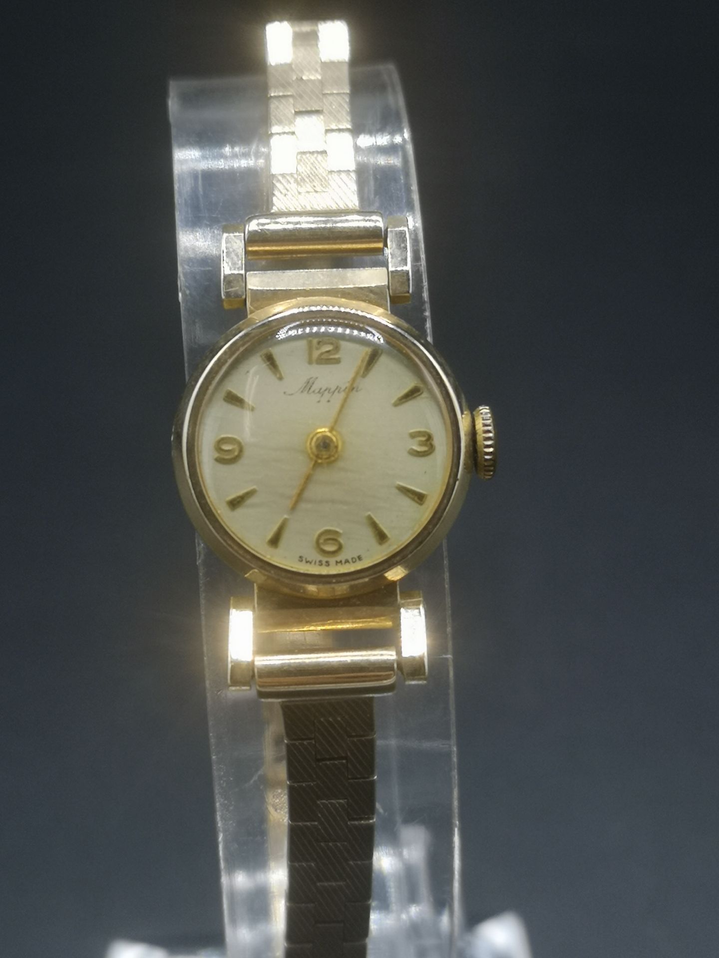 9ct gold Mappin ladies cocktail watch