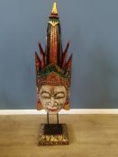 Carved wood Thai sculpture