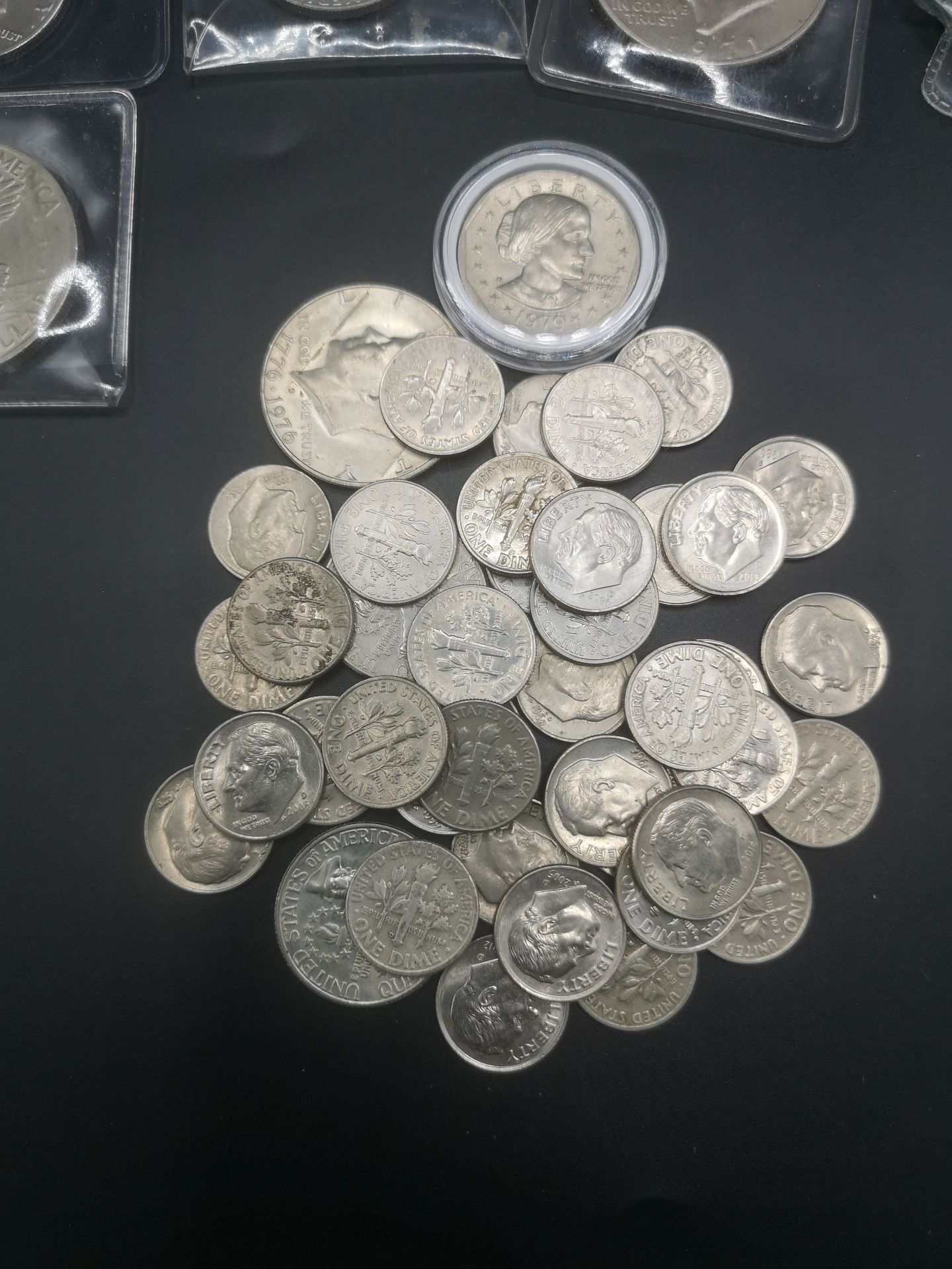 Quantity of US dollar coins, half dollars, dimes and quarters - Image 3 of 7