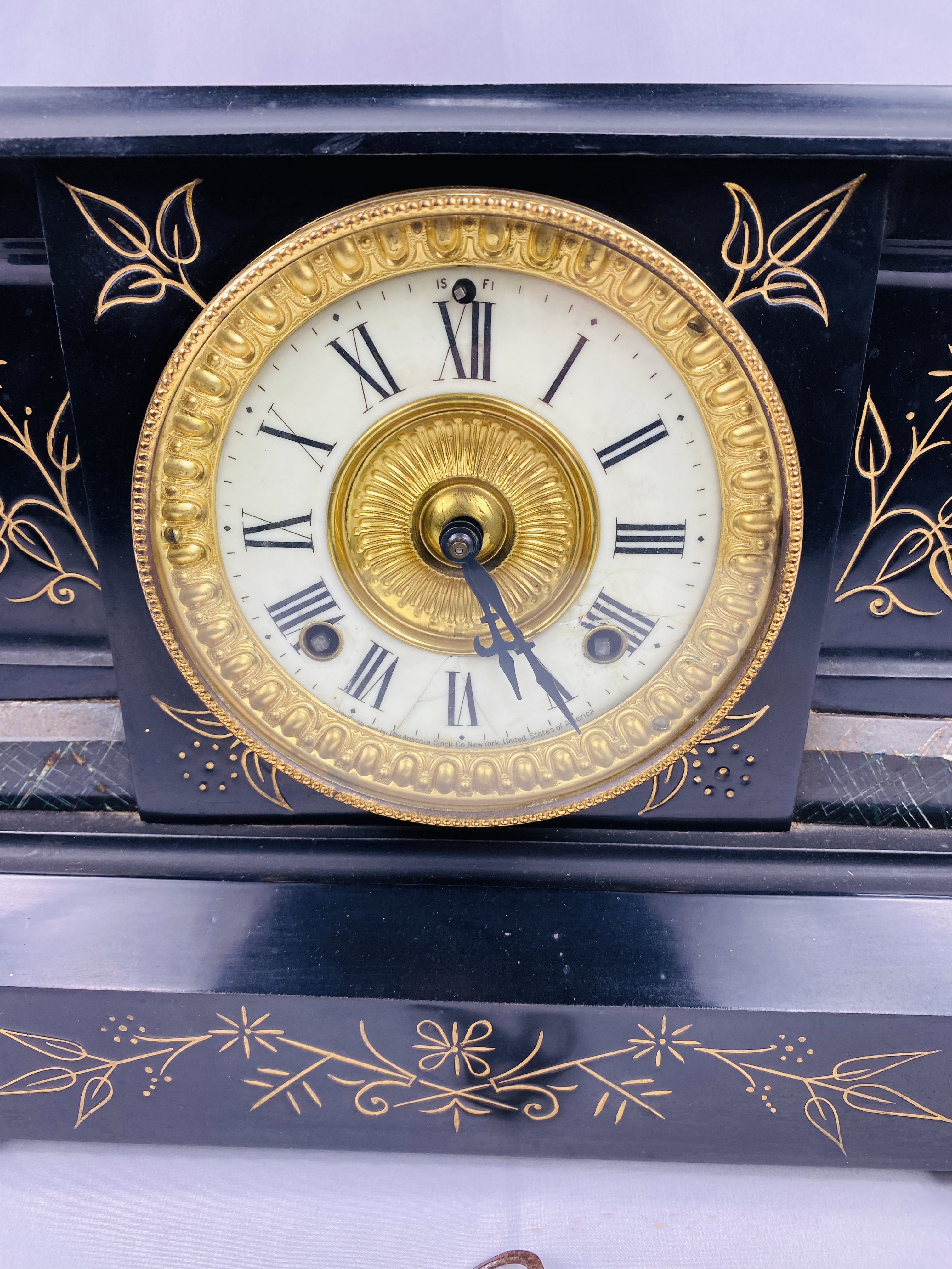 Ansonia mantel clock - Image 4 of 5