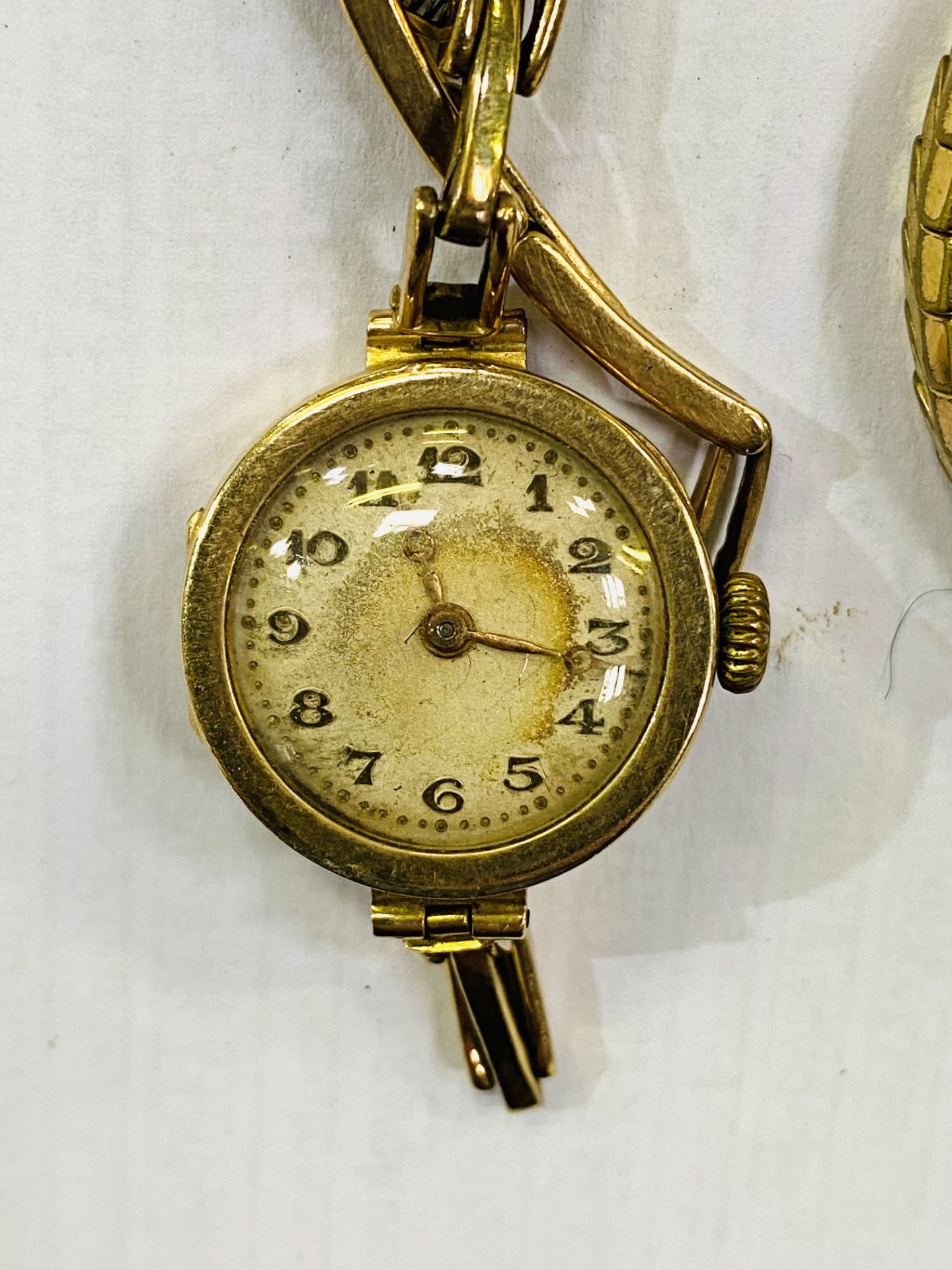 9ct gold cased wrist watch together with a 9ct gold cased Rotary wrist watch - Image 3 of 3