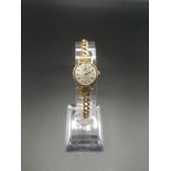 Tissot 9ct gold cased lady's wrist watch